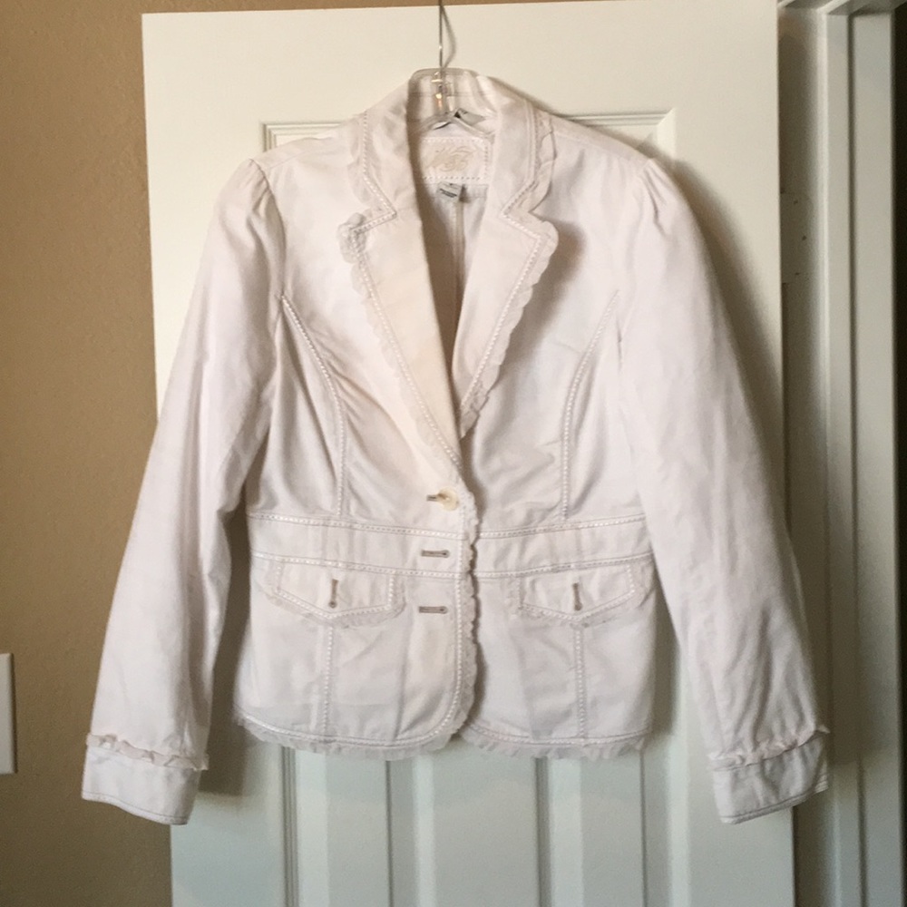 WHBM Off White Jacket